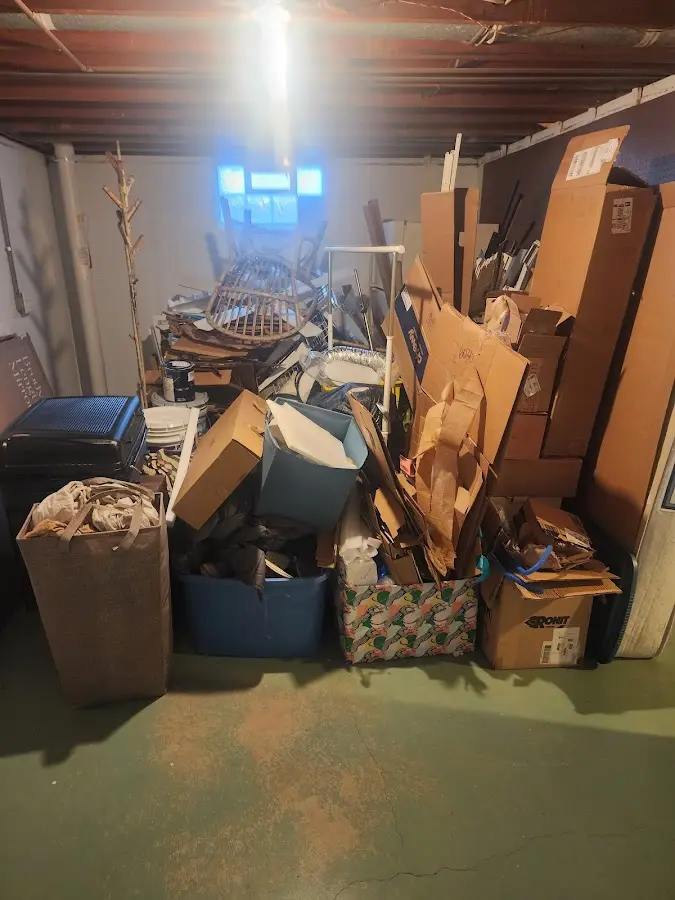 Roll-off dumpster container at job site for Concrete Dumpster Rental in Marin City